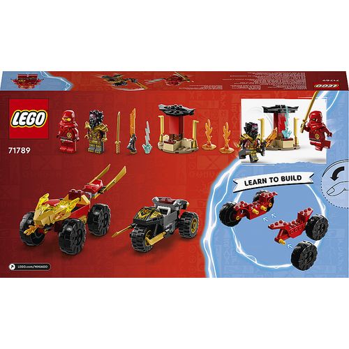 Lego® Ninjago 71789 Le Combat En Voiture Et En Moto De Kai Et Ras