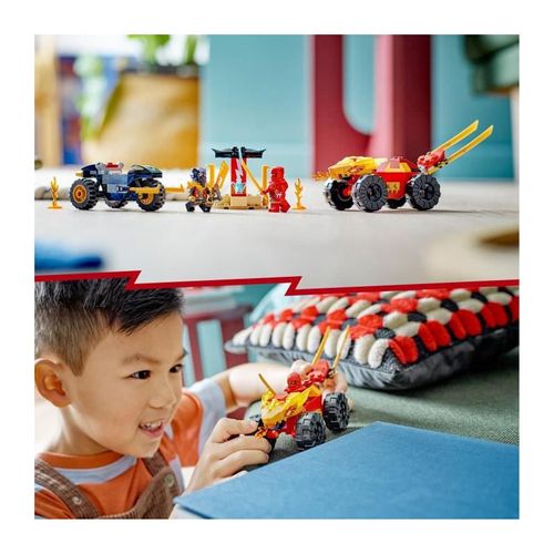 Lego® Ninjago 71789 Le Combat En Voiture Et En Moto De Kai Et Ras