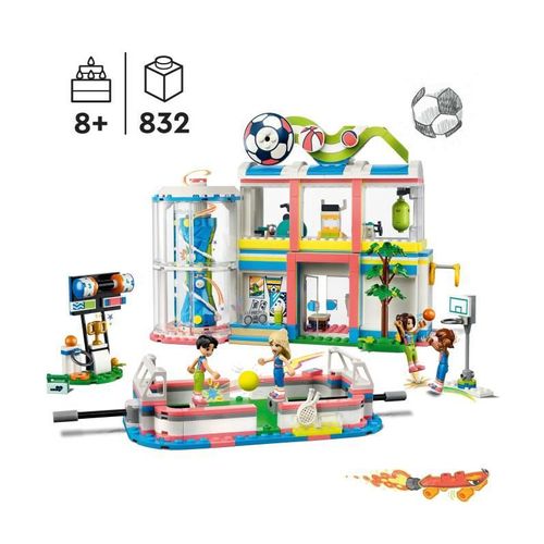 Friends 41744 Le Centre Sportif, Jouet Avec Figurines Et Jeux De Football, Basketball Et Tennis
