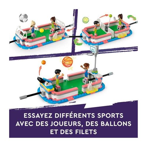 Friends 41744 Le Centre Sportif, Jouet Avec Figurines Et Jeux De Football, Basketball Et Tennis