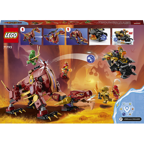 Lego® Ninjago 71793 Le Dragon De Lave Transformable De Heatwave