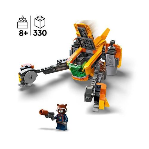Marvel 76254 Le Vaisseau De Bébé Rocket, Jouet à Construire Les Gardiens De La Galaxie