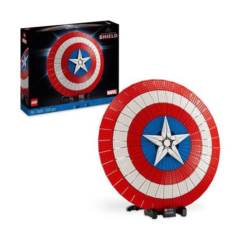 Marvel 76262 Le Bouclier De Captain America, Maquette Avengers Pour Adultes Avec Marteau De Thor