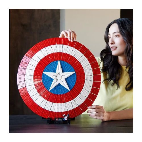 Marvel 76262 Le Bouclier De Captain America, Maquette Avengers Pour Adultes Avec Marteau De Thor