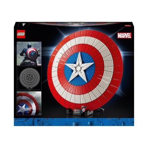 Marvel 76262 Le Bouclier De Captain America, Maquette Avengers Pour Adultes Avec Marteau De Thor