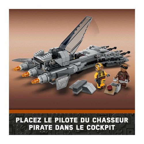 Star Wars 75346 Le Chasseur Pirate, Jouet Avec Minifigurines Pilote Et Vane, Le Mandalorien