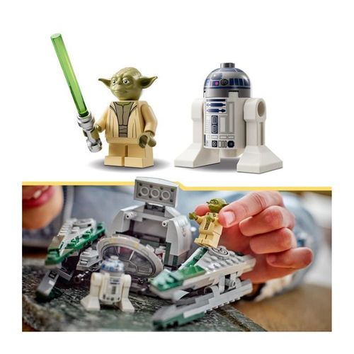 Star Wars 75360 Le Chasseur Jedi De Yoda, Jouet The Clone Wars Avec La Minifigurine Yoda Et Figurin