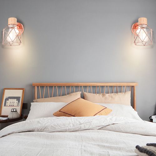 Applique Murale Industrielle Lampe Murale Intérieure Ajustable Pour Chambre Couloir Salon Rose