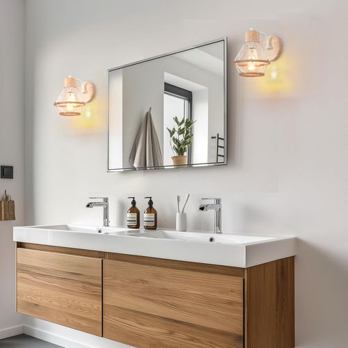 Applique Murale Interieur Vintage E27 Éclairage En Métal Lampe Murale Industrielle Blanc