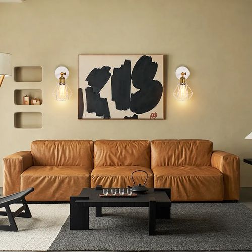 Applique Murale Réglable Plafonnier Vintage E27 Lampe De Murale Cage Industrielle Blanc Bronze