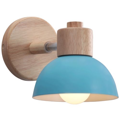 Applique Murale Moderne E27 Lampe Murale Interieur Réglable Pour Chambre Couloir Salon Bleu