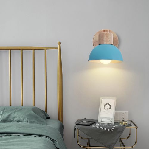 Lot De 2 Applique Murale Réglable Lampe Murale Interieur Moderne Pour Chambre Couloir Salon Bleu