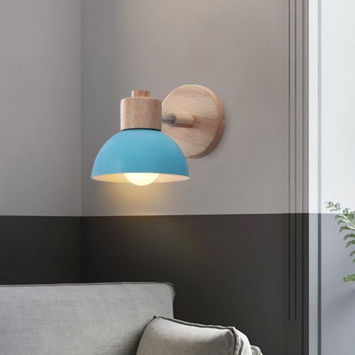 Lot De 2 Applique Murale Réglable Lampe Murale Interieur Moderne Pour Chambre Couloir Salon Bleu