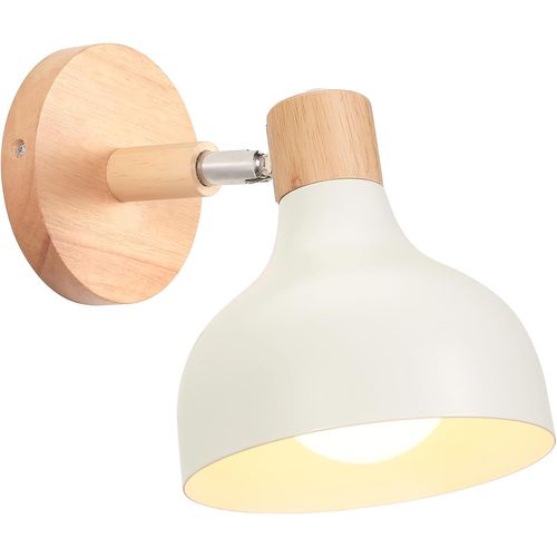 Applique Murale Moderne E27 Lampe De Murale Réglable Sans Ampoules Pour Chambre Couloir Salon Blanc