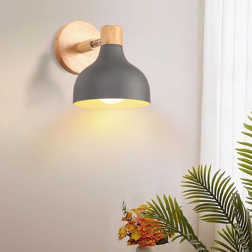 Applique Murale Moderne E27 Lampe De Murale Réglable Sans Ampoules Pour Chambre Couloir Salon Gris