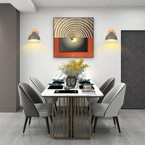 2 Pièces Applique Murale Moderne E27 Lampe De Murale Réglable Pour Chambre Couloir Salon Gris