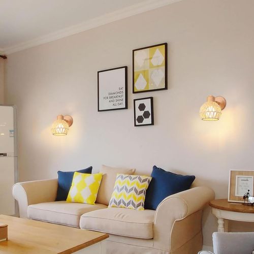 Applique Murale Rétro E27 Lampe Murale Interieur Abat-jour Réglable Plafonnier Éclairage Blanc