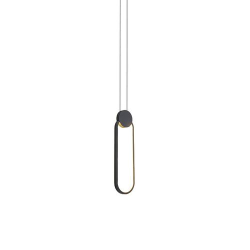 Lampe à Suspension Créative Suspension Luminaire Moderne LED Noire Luminaire D'intérieur Blanc Froid