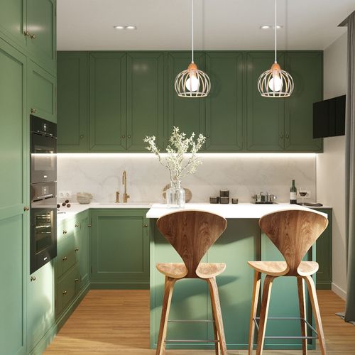 2pcs Suspension Luminaire Vintage Intérieur Lustre Moderne Plafonnier Rond En Métal Fer Blanc