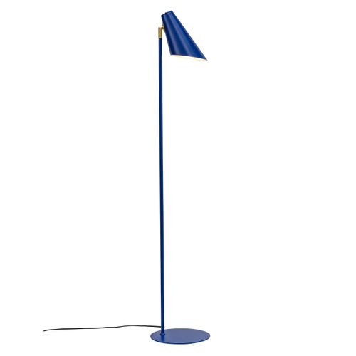 Lampadaire En Métal Bleu Mat, H 135 Cm D 15,5 Cm - Cale
