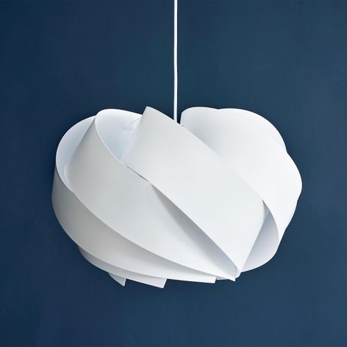 Suspension En Acrylique Et Polycarbonate Blanc, H 35 Cm D 50 Cm - Boleo