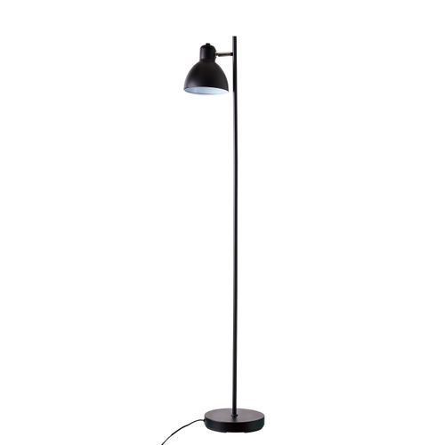 Lampadaire En Métal Noir Mat Et Chrome, H 143 Cm D 16 Cm - Skagen