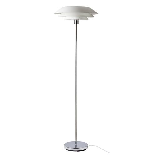 Lampadaire En Métal Blanc Mat, H 146 Cm D 45 Cm - Dl45