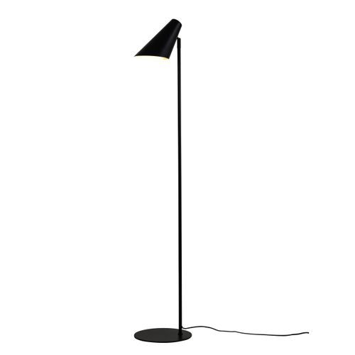 Lampadaire En Métal Noir Mat, H 135 Cm D 15,5 Cm - Cale