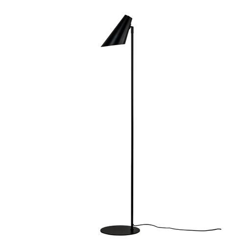 Lampadaire En Métal Noir Mat, H 135 Cm D 15,5 Cm - Cale