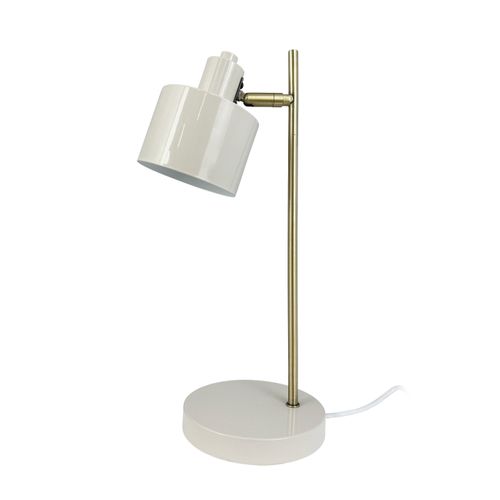 Lampe à Poser Ocean En Métal Beige/laiton, H 43 Cm D 20,5 Cm - Ocean