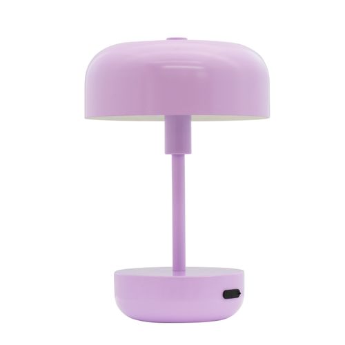 Lampe à Poser LED Rechargeable Violet, H 25,7 Cm D 17 Cm - Haipot