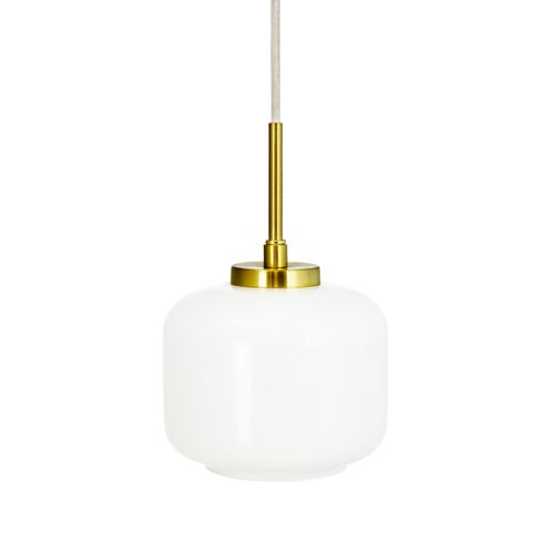 Suspension En Verre Et Laiton, H 15 Cm D 15 Cm Arp