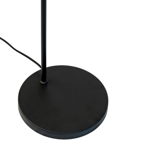Lampadaire En Métal Noir, H 139 Cm D 25 Cm - Dl12