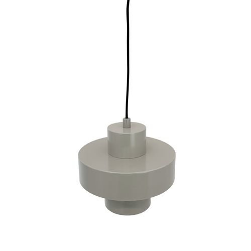 Suspension En Métal Gris, H 16,5 Cm D 20 Cm Stoke