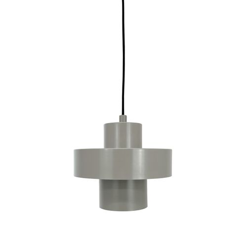 Suspension En Métal Gris, H 16,5 Cm D 20 Cm Stoke