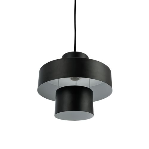 Suspension En Métal Noir, H 16,5 Cm D 20 Cm Stoke