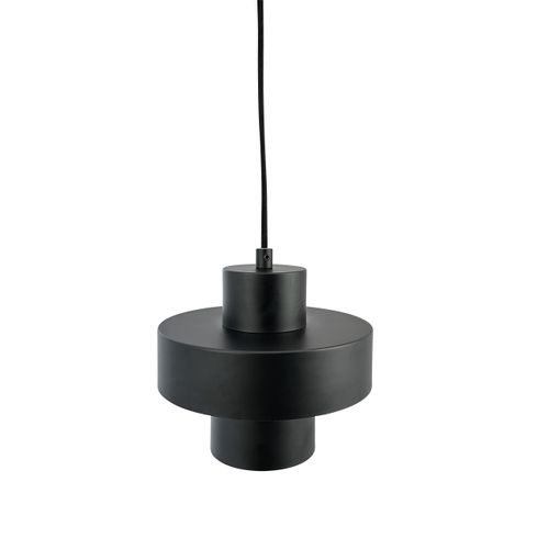Suspension En Métal Noir, H 16,5 Cm D 20 Cm Stoke