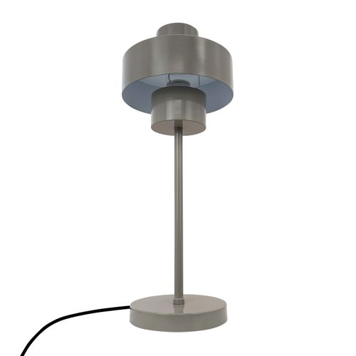Lampe à Poser En Métal Gris, H 49,5 Cm D 20 Cm Stoke