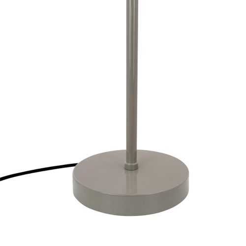 Lampe à Poser En Métal Gris, H 49,5 Cm D 20 Cm Stoke