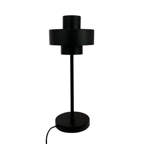 Lampe à Poser En Métal Noir, H 49,5 Cm D 20 Cm Stoke