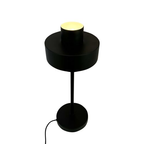 Lampe à Poser En Métal Noir, H 49,5 Cm D 20 Cm Stoke