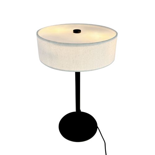 Lampe à Poser En Métal Et Tissu - Calix