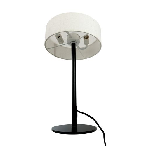 Lampe à Poser En Métal Et Tissu - Calix