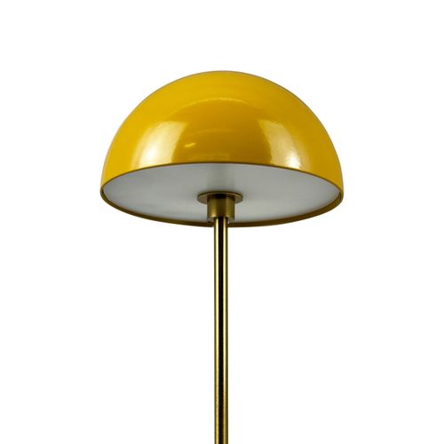 Lampe à Poser En Métal Moutarde Turquoise, H 20 Cm D 10 Cm - Along