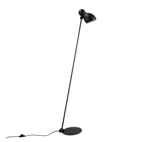 Lampadaire En Métal Noir, H 140,6 Cm D 25 Cm - Ludo