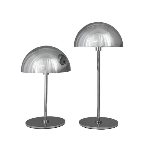 Lampe à Poser En Métal Chromée, H 20 Cm D 10 Cm Along