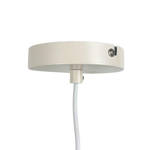Suspension Petite En Métal Blanc Crème, H 10 Cm D 40 Cm - Flora