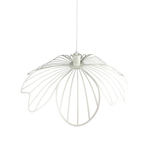 Suspension En Métal Blanc Crème, H 12 Cm D 60 Cm - Blumen