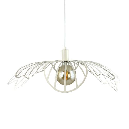Suspension En Métal Blanc Crème, H 12 Cm D 60 Cm - Blumen
