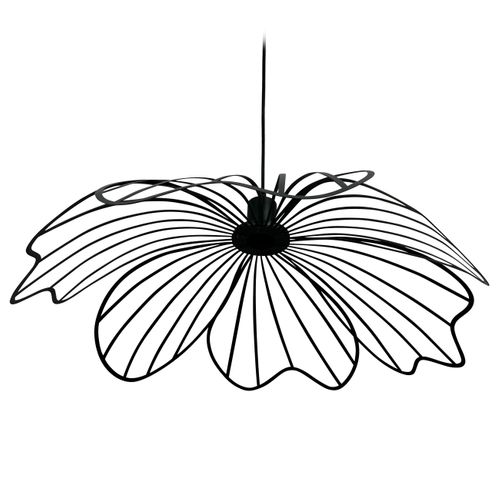 Suspension En Métal Noir Mat, H 12 Cm D 60 Cm - Blumen